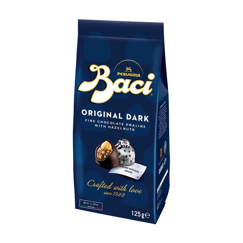 Baci Original Dark Chocolate Hazelnut Pralines | 125g Bag, 4 Pack