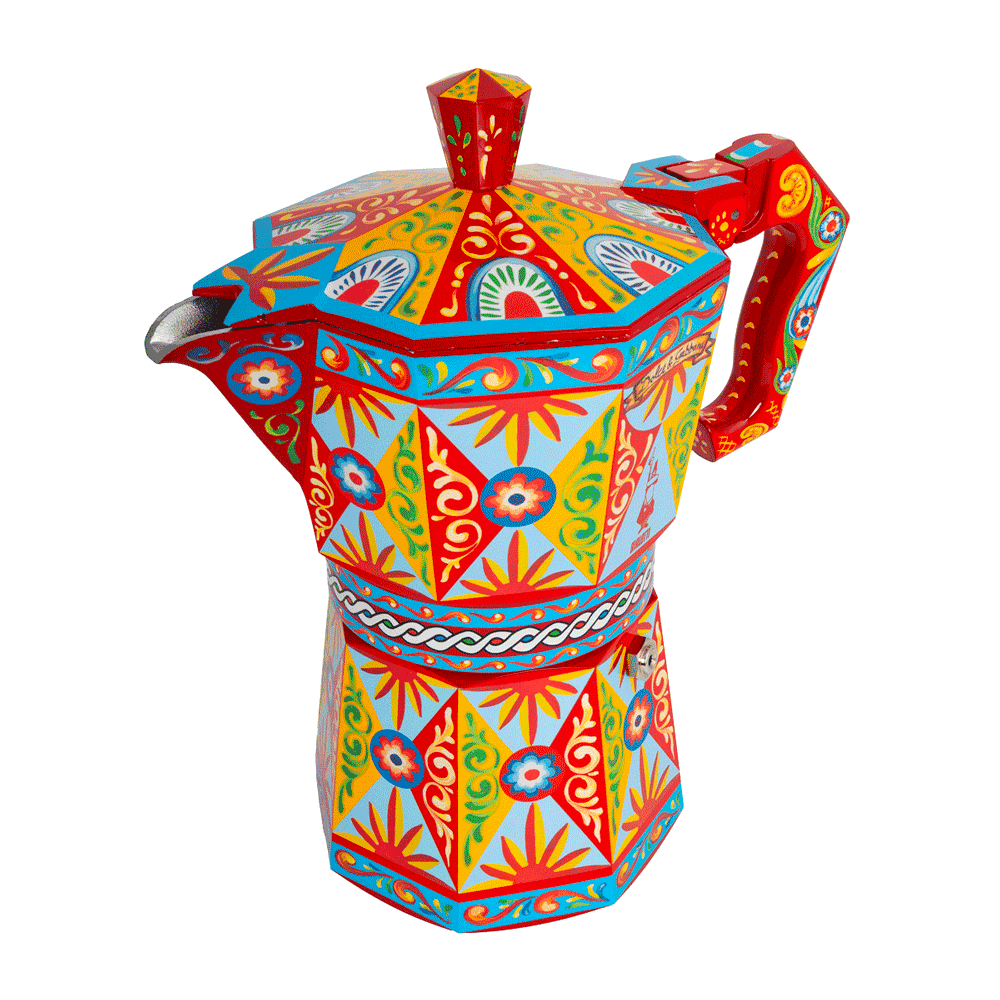 Bialetti Moka Express | Dolce&Gabbana Sicilian Cart | 50-Cup Collector’s Edition