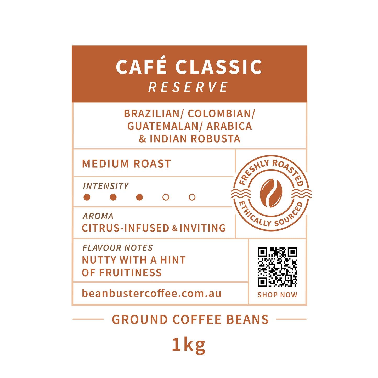 Café Classic Reserve | 4-Bean Blend | Medium Roast Coffee