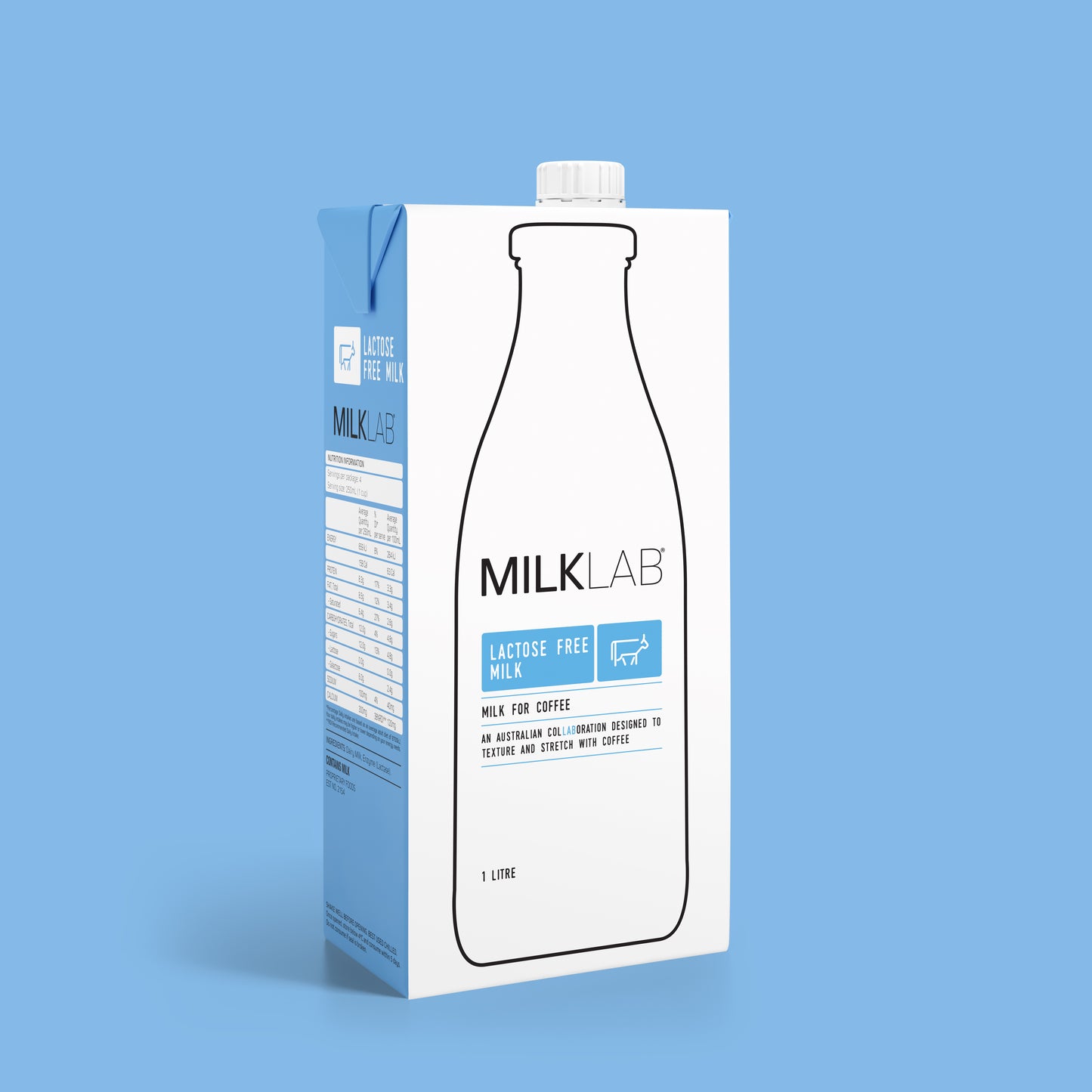 MILKLAB Lactose-Free Milk | Barista-Quality Dairy Milk Alternative | 1L