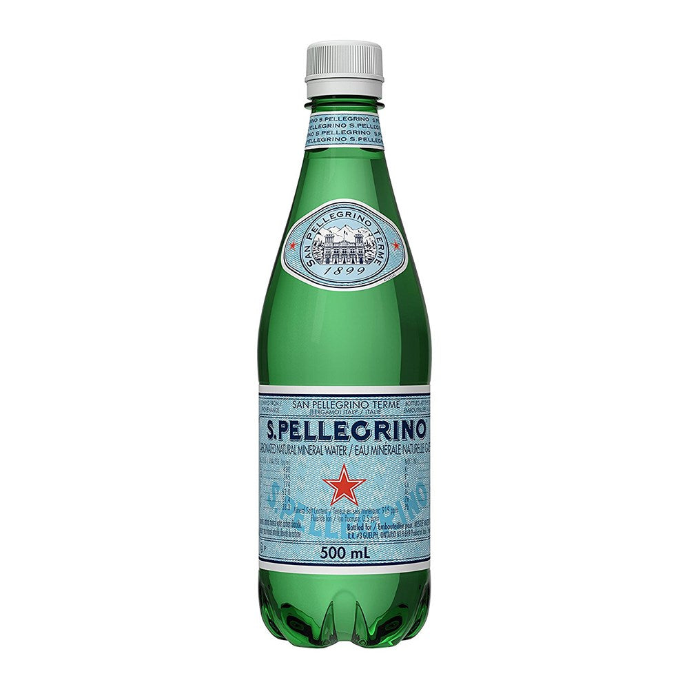 San Pellegrino Sparkling Mineral Water | 500ml PET Bottle, 24 Pack
