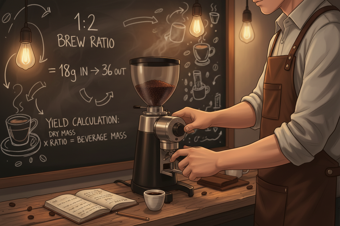 Understanding Espresso Yield & Brew Ratios — A Simple Guide