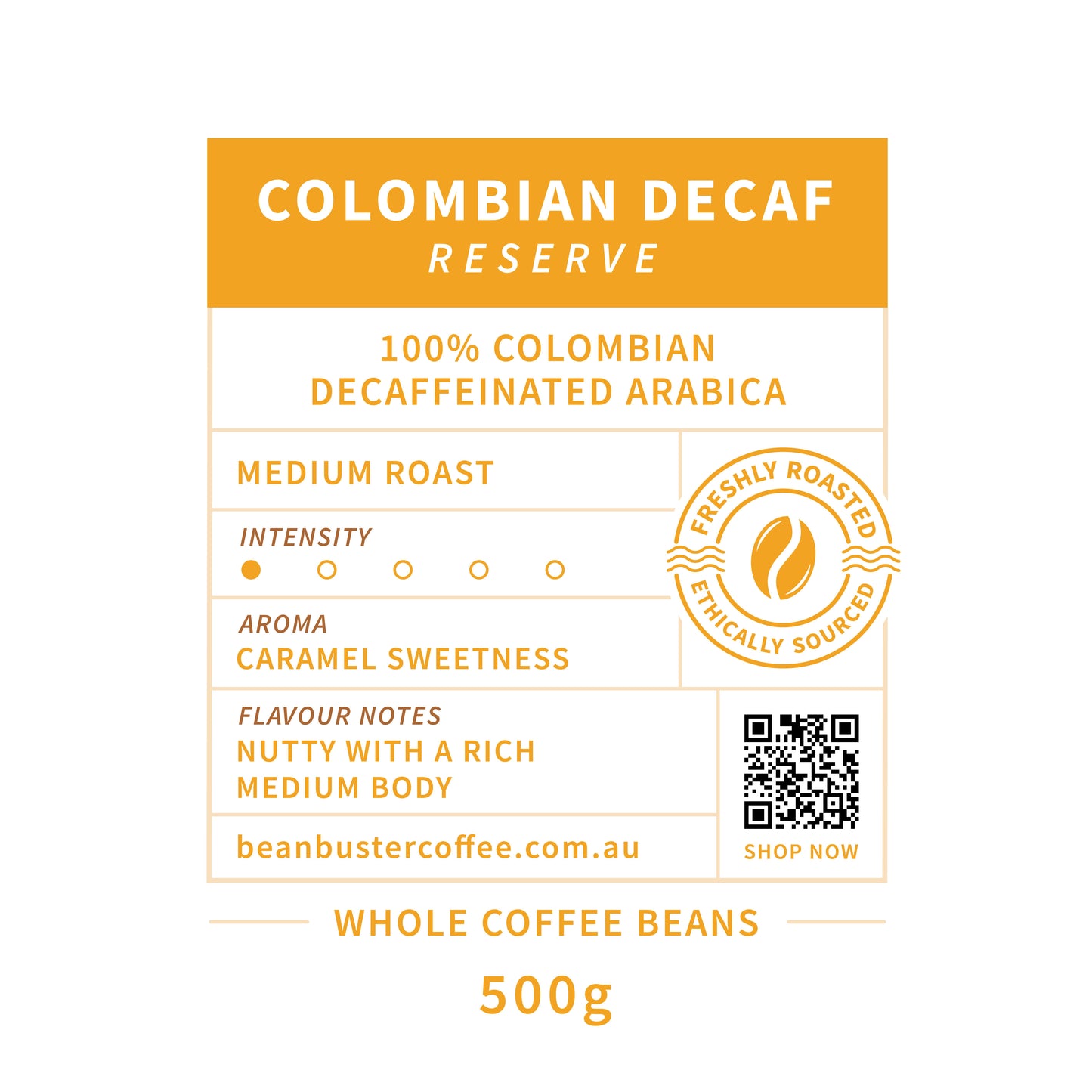 Colombian Decaf Reserve | 100% Colombian Arabica | Swiss Water Process | Medium Roast Coffee