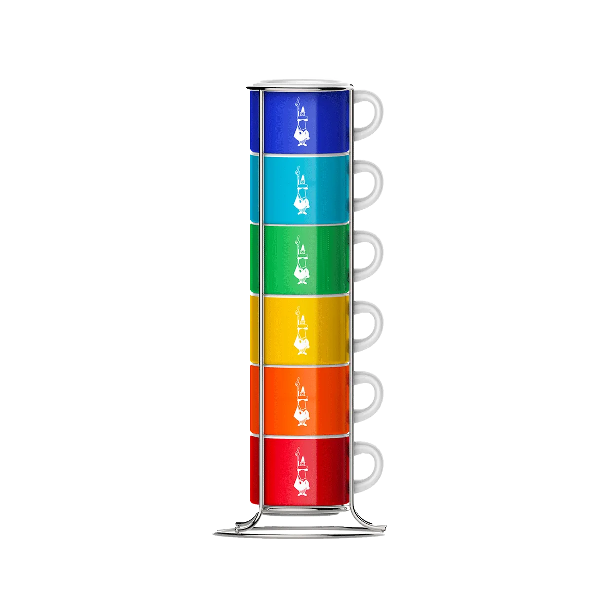 Bialetti Stackable Espresso Cups | Multicoloured | 6-Pack
